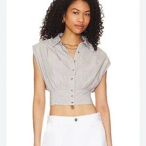 We The Free Cassie Top Brown Blue Small